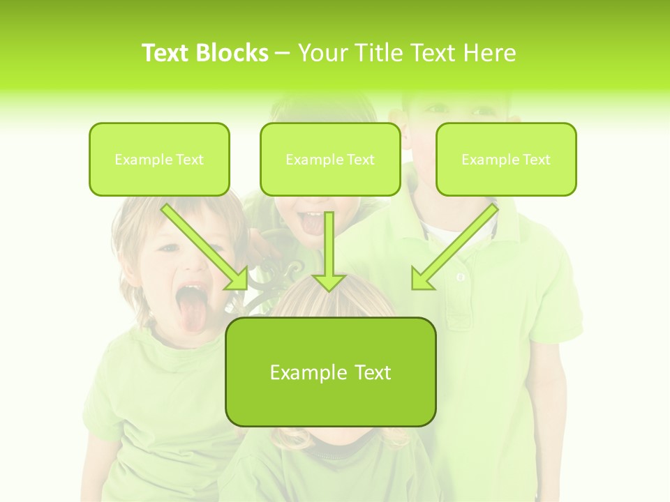 Kind Grimassen Freuen PowerPoint Template