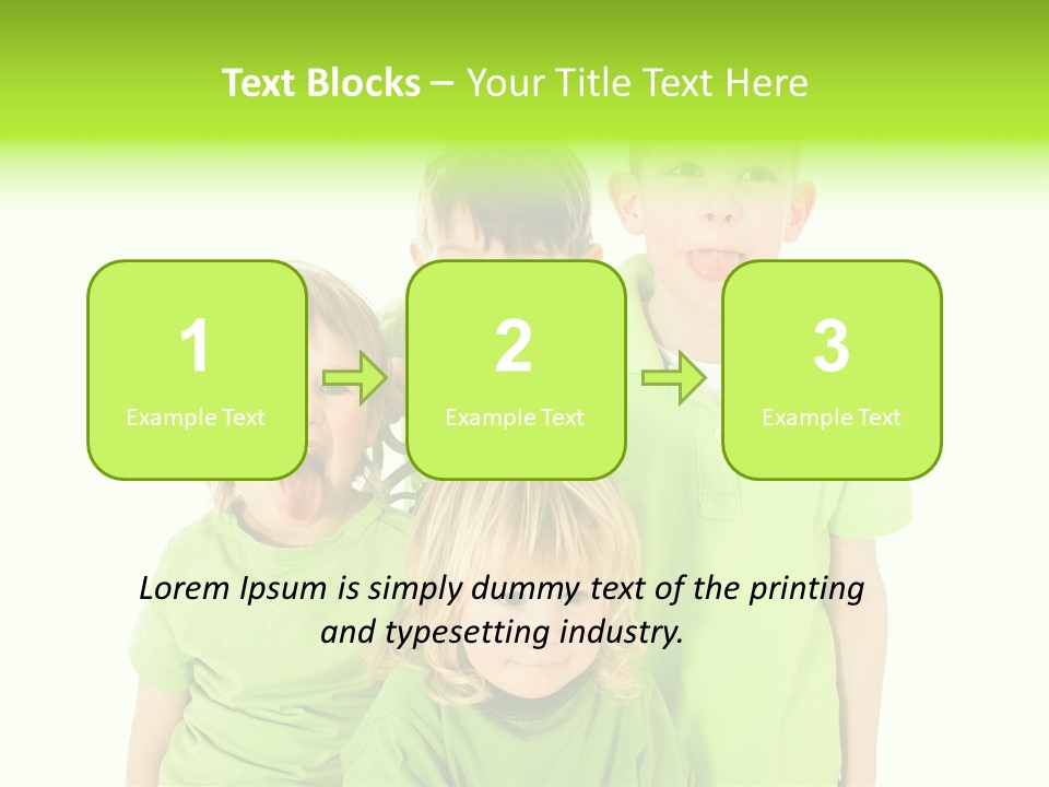 Kind Grimassen Freuen PowerPoint Template