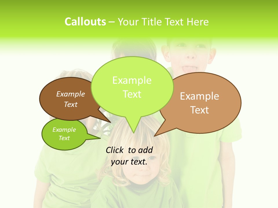 Kind Grimassen Freuen PowerPoint Template