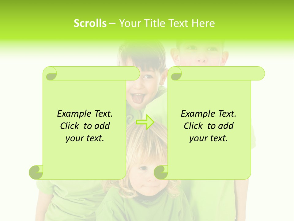 Kind Grimassen Freuen PowerPoint Template