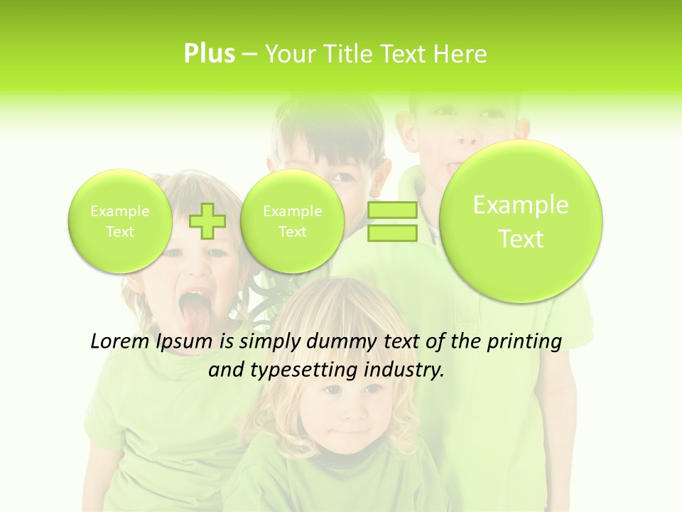 Kind Grimassen Freuen PowerPoint Template