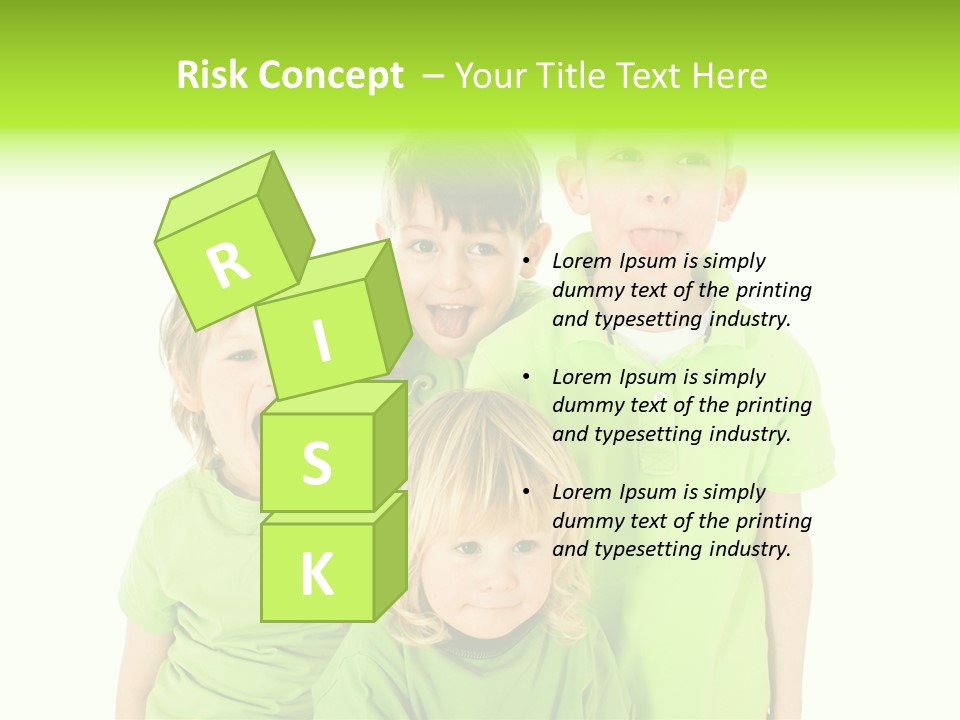 Kind Grimassen Freuen PowerPoint Template