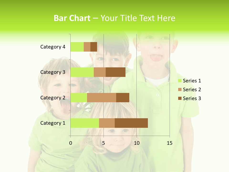 Kind Grimassen Freuen PowerPoint Template