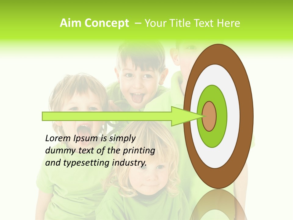 Kind Grimassen Freuen PowerPoint Template