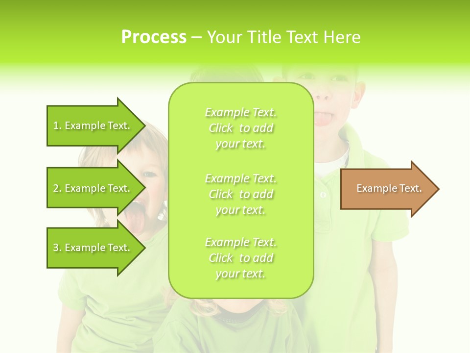 Kind Grimassen Freuen PowerPoint Template