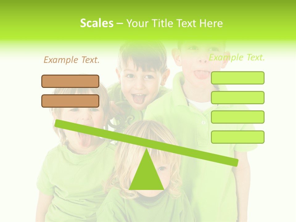 Kind Grimassen Freuen PowerPoint Template