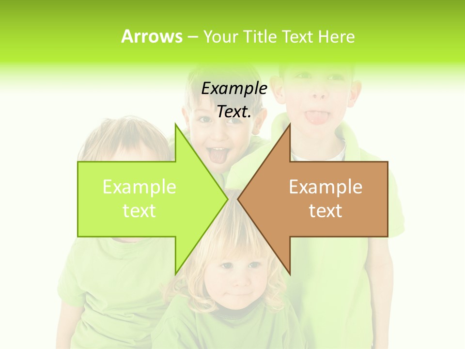 Kind Grimassen Freuen PowerPoint Template