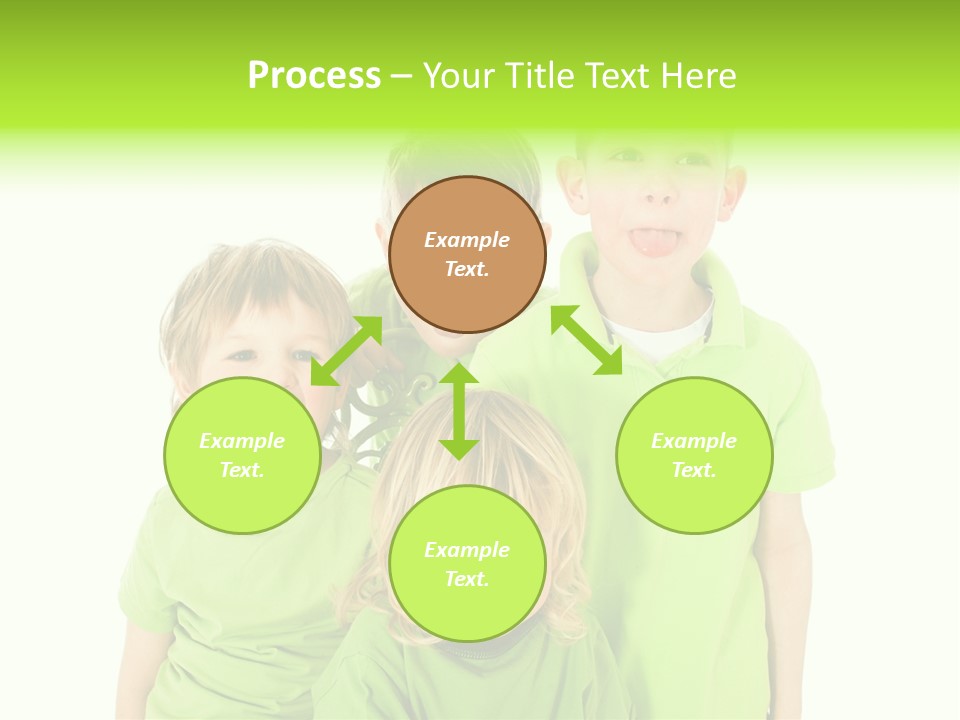 Kind Grimassen Freuen PowerPoint Template