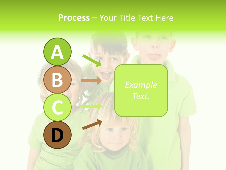 Kind Grimassen Freuen PowerPoint Template