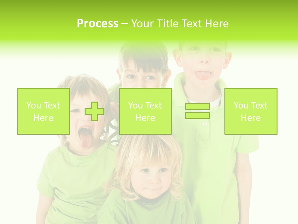Kind Grimassen Freuen PowerPoint Template