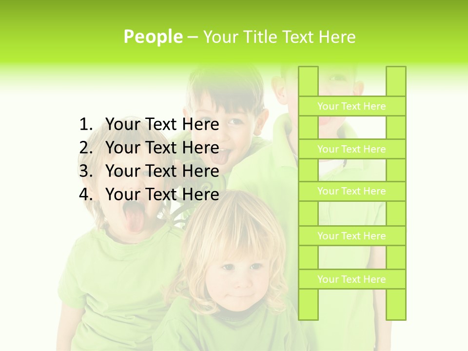 Kind Grimassen Freuen PowerPoint Template