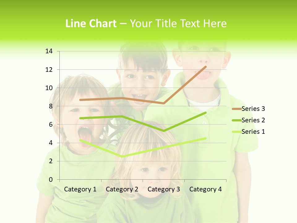 Kind Grimassen Freuen PowerPoint Template