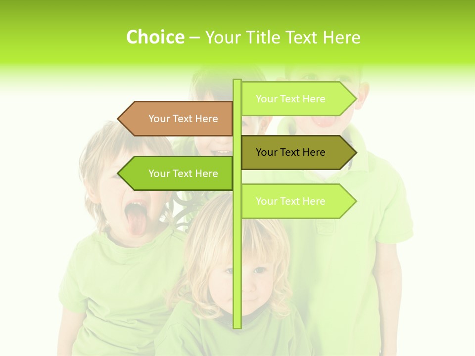 Kind Grimassen Freuen PowerPoint Template