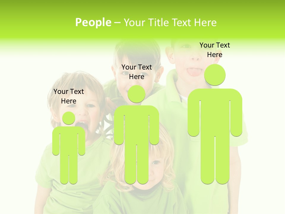 Kind Grimassen Freuen PowerPoint Template