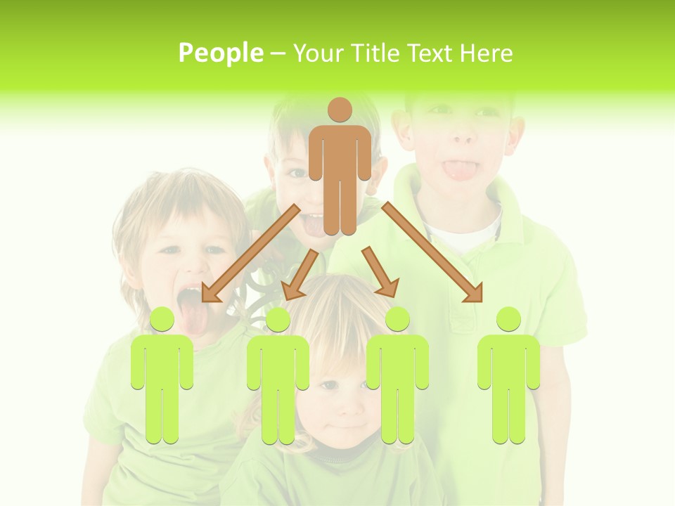 Kind Grimassen Freuen PowerPoint Template