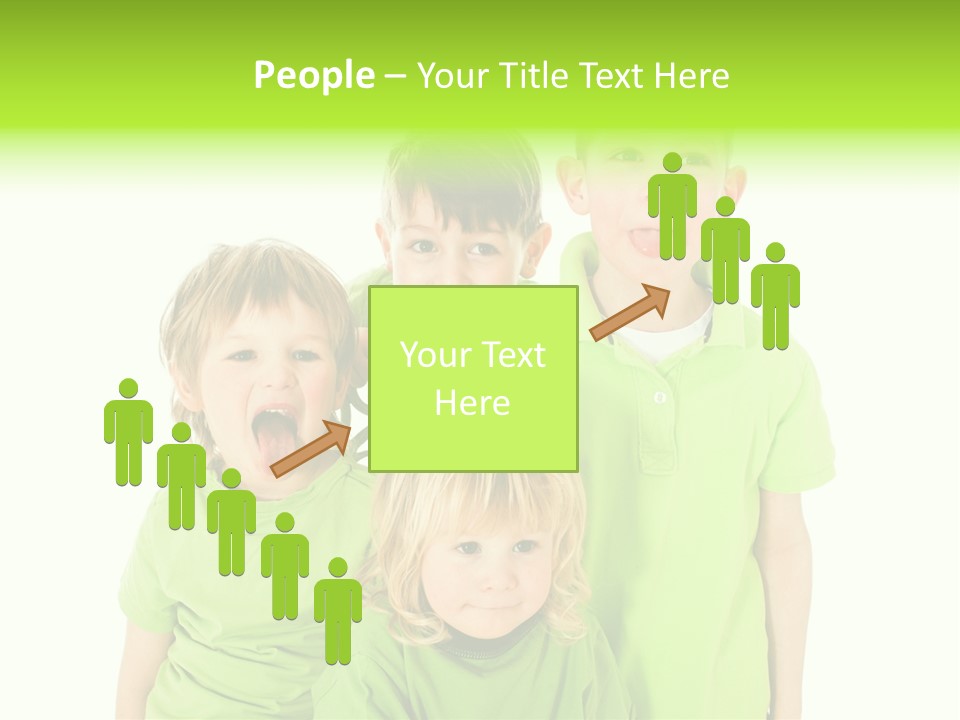 Kind Grimassen Freuen PowerPoint Template