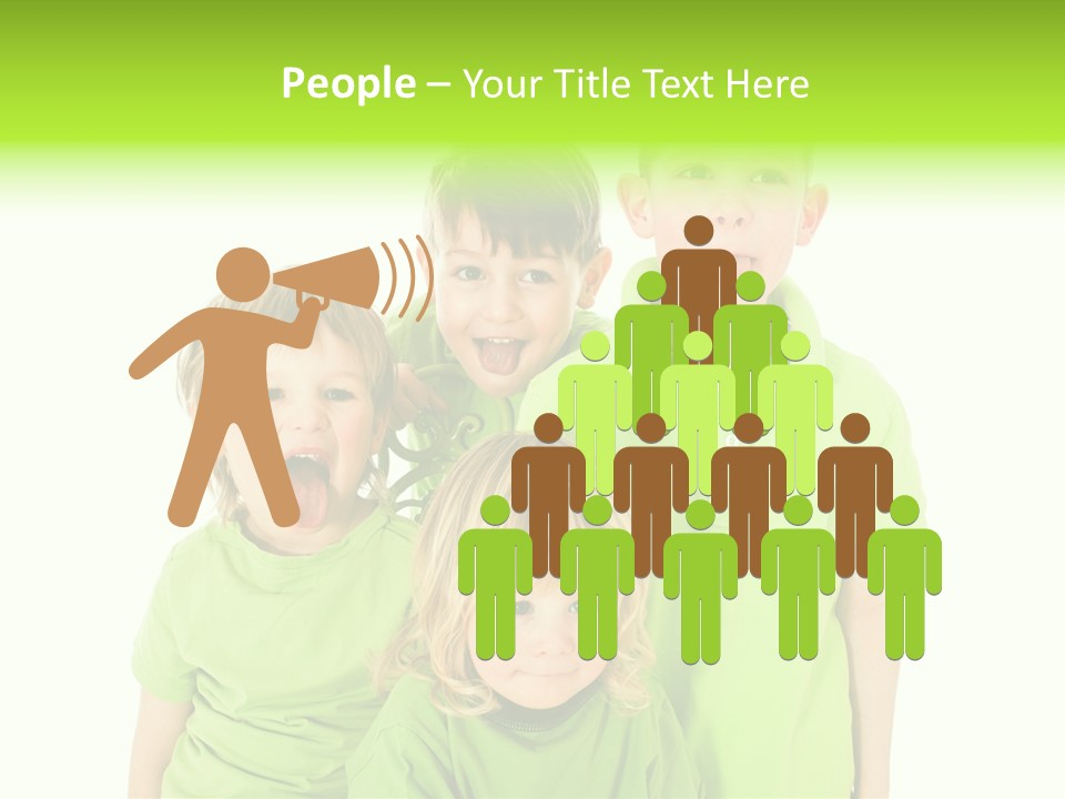 Kind Grimassen Freuen PowerPoint Template