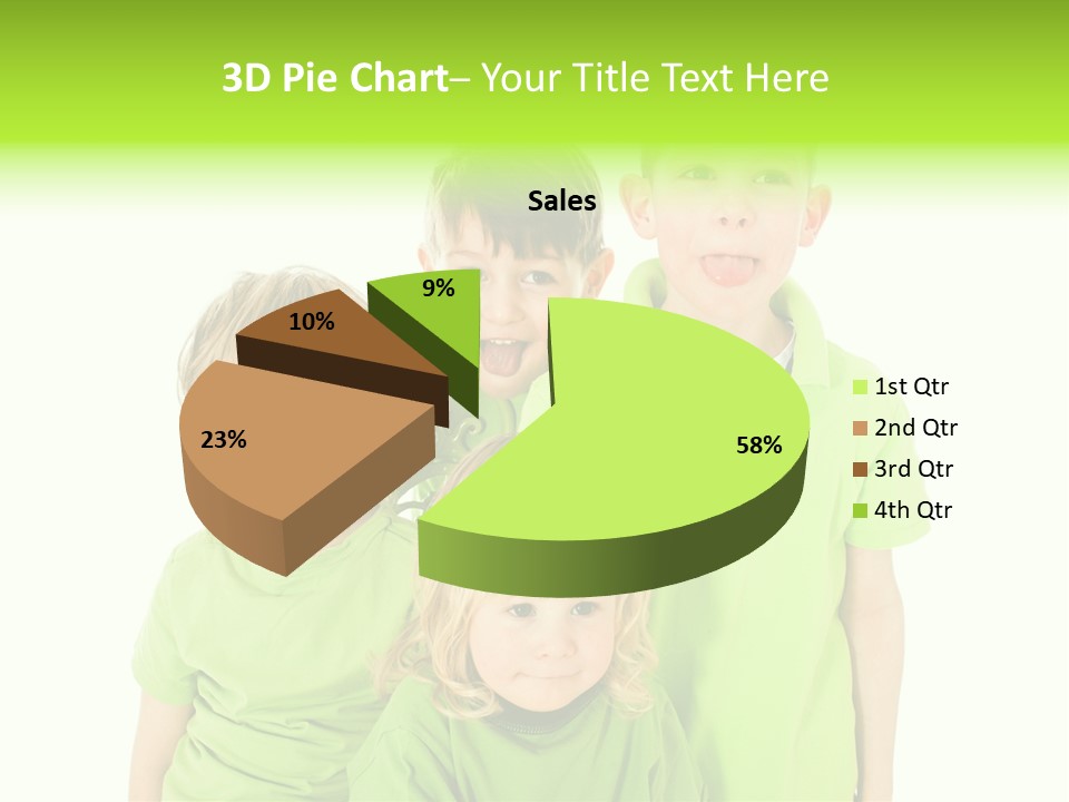 Kind Grimassen Freuen PowerPoint Template