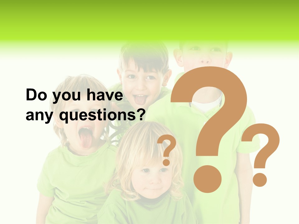 Kind Grimassen Freuen PowerPoint Template