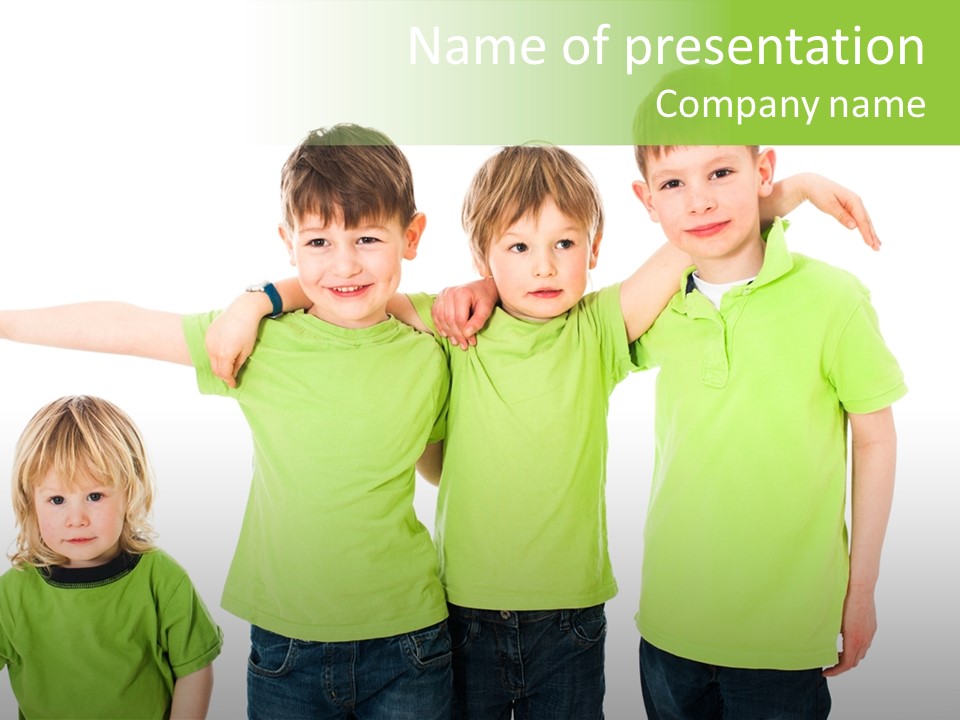 Bengel Spielen Kindergarten PowerPoint Template