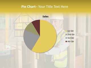 Examining Worker Yellow PowerPoint Template