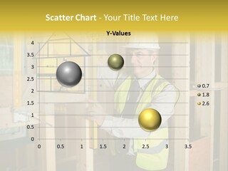 Examining Worker Yellow PowerPoint Template