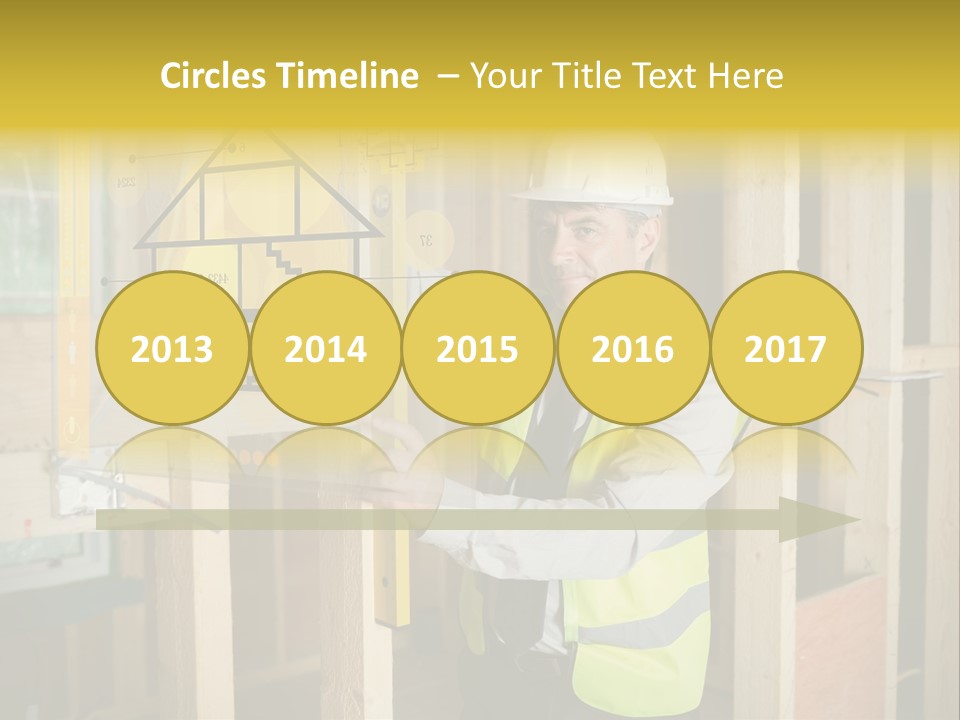 Examining Worker Yellow PowerPoint Template