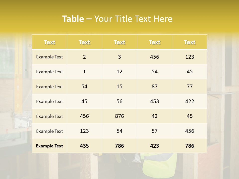 Examining Worker Yellow PowerPoint Template