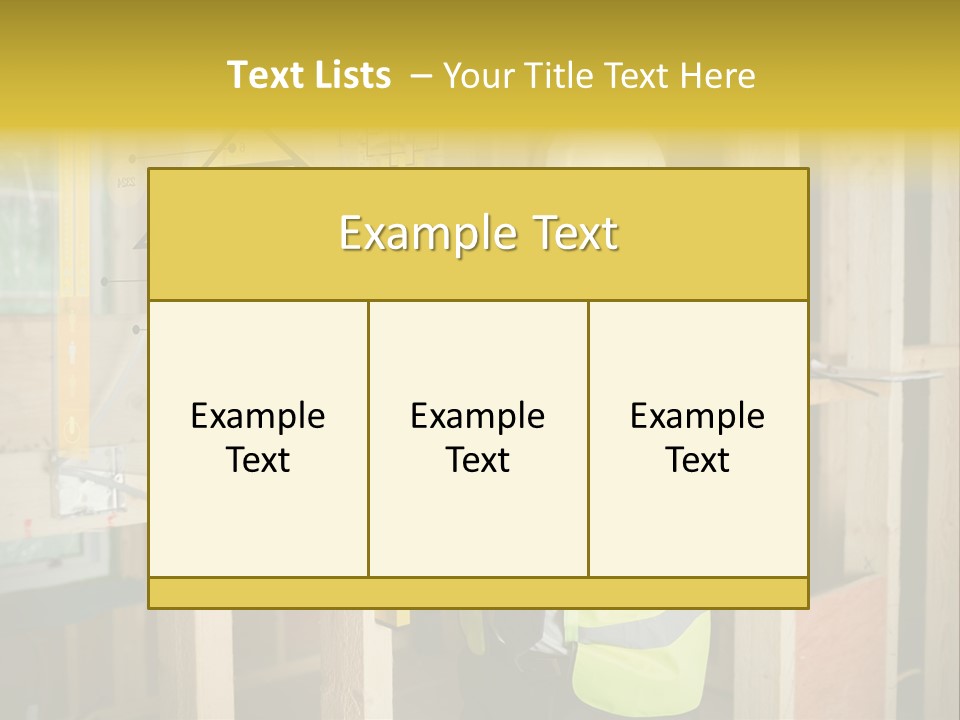 Examining Worker Yellow PowerPoint Template