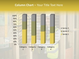 Examining Worker Yellow PowerPoint Template