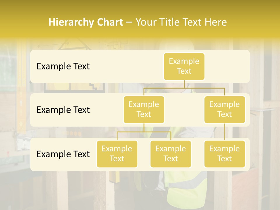 Examining Worker Yellow PowerPoint Template