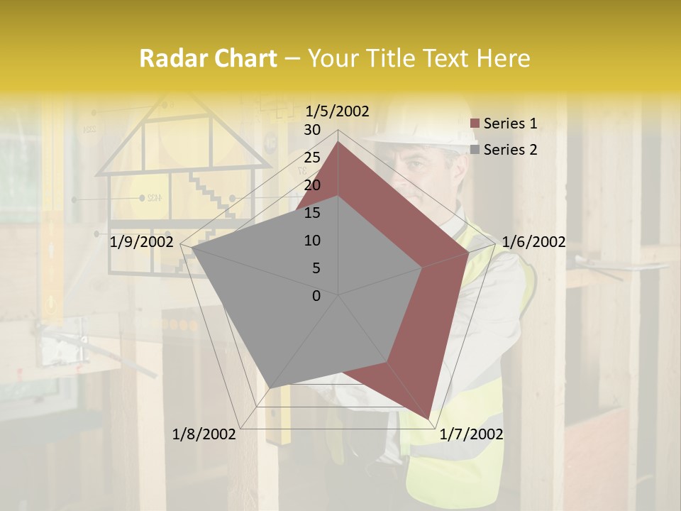 Examining Worker Yellow PowerPoint Template