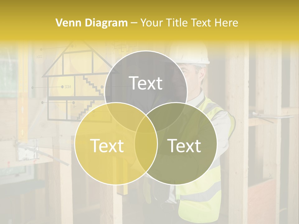 Examining Worker Yellow PowerPoint Template