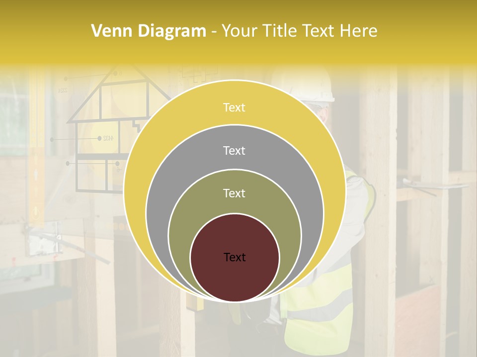 Examining Worker Yellow PowerPoint Template