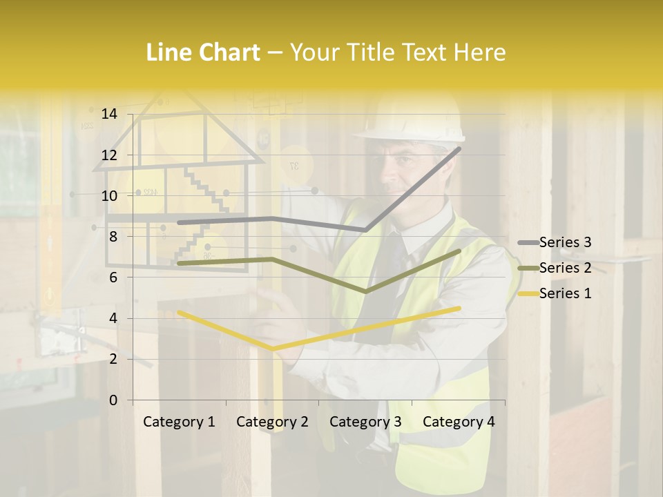 Examining Worker Yellow PowerPoint Template