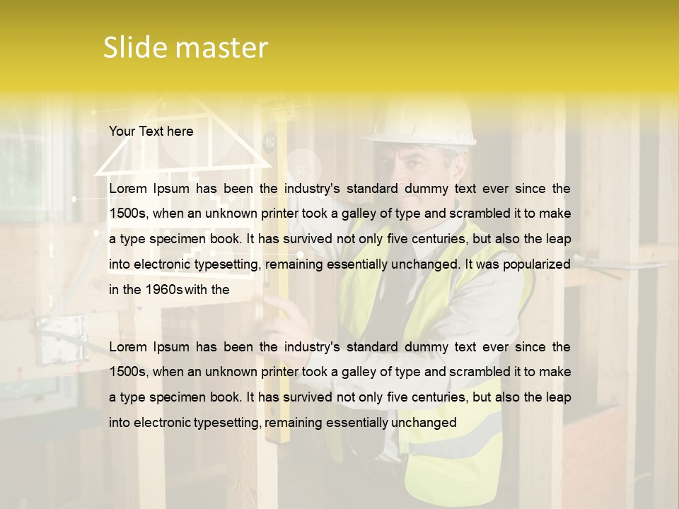 Caucasian Work Wear Hologram PowerPoint Template