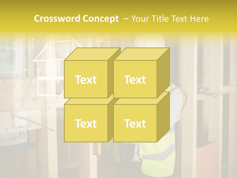 Caucasian Work Wear Hologram PowerPoint Template