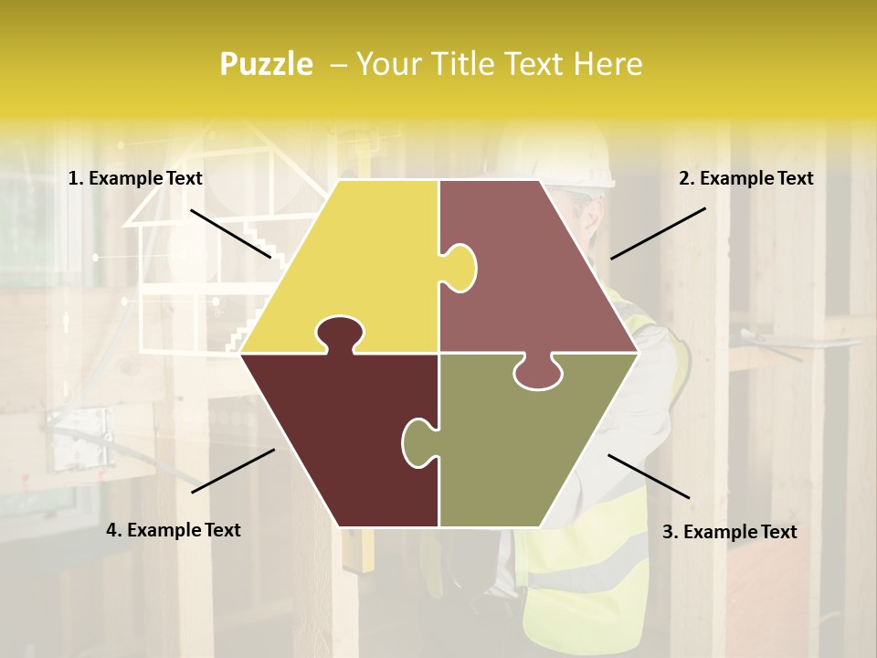 Caucasian Work Wear Hologram PowerPoint Template