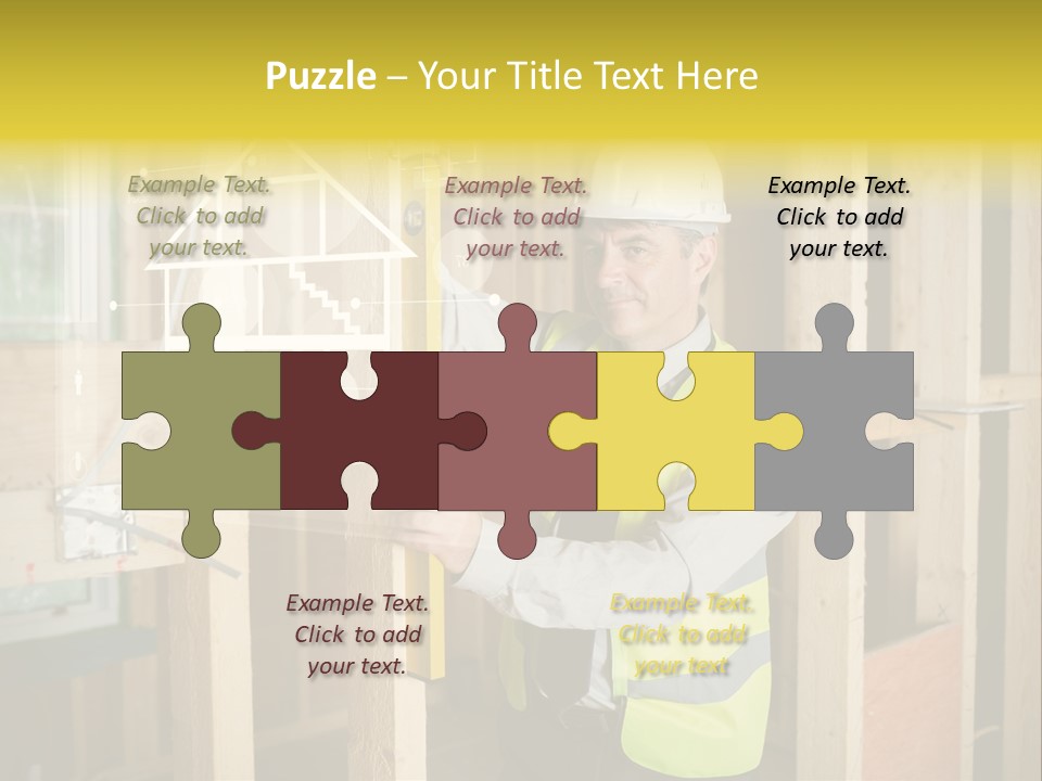 Caucasian Work Wear Hologram PowerPoint Template