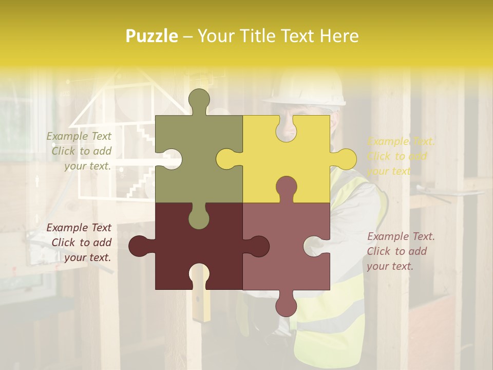 Caucasian Work Wear Hologram PowerPoint Template