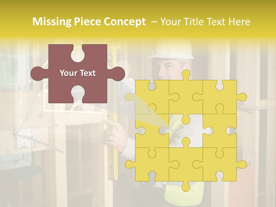 Caucasian Work Wear Hologram PowerPoint Template