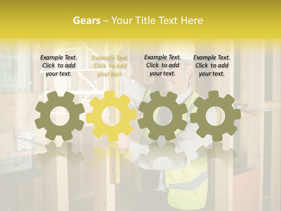 Caucasian Work Wear Hologram PowerPoint Template