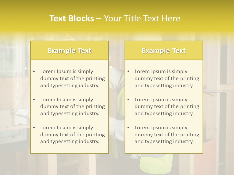 Caucasian Work Wear Hologram PowerPoint Template