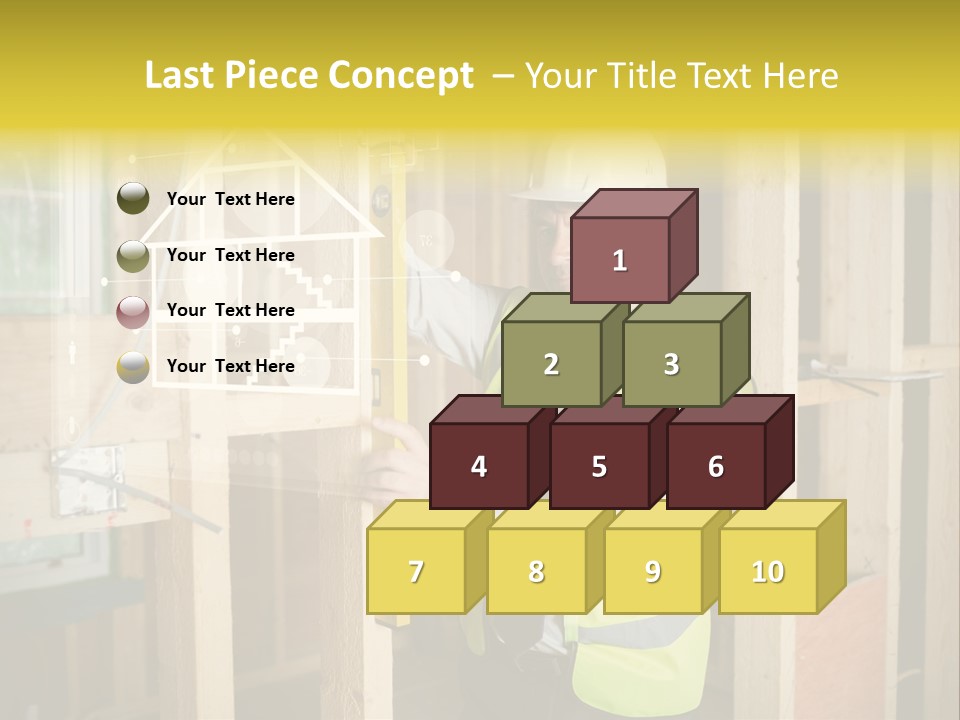 Caucasian Work Wear Hologram PowerPoint Template