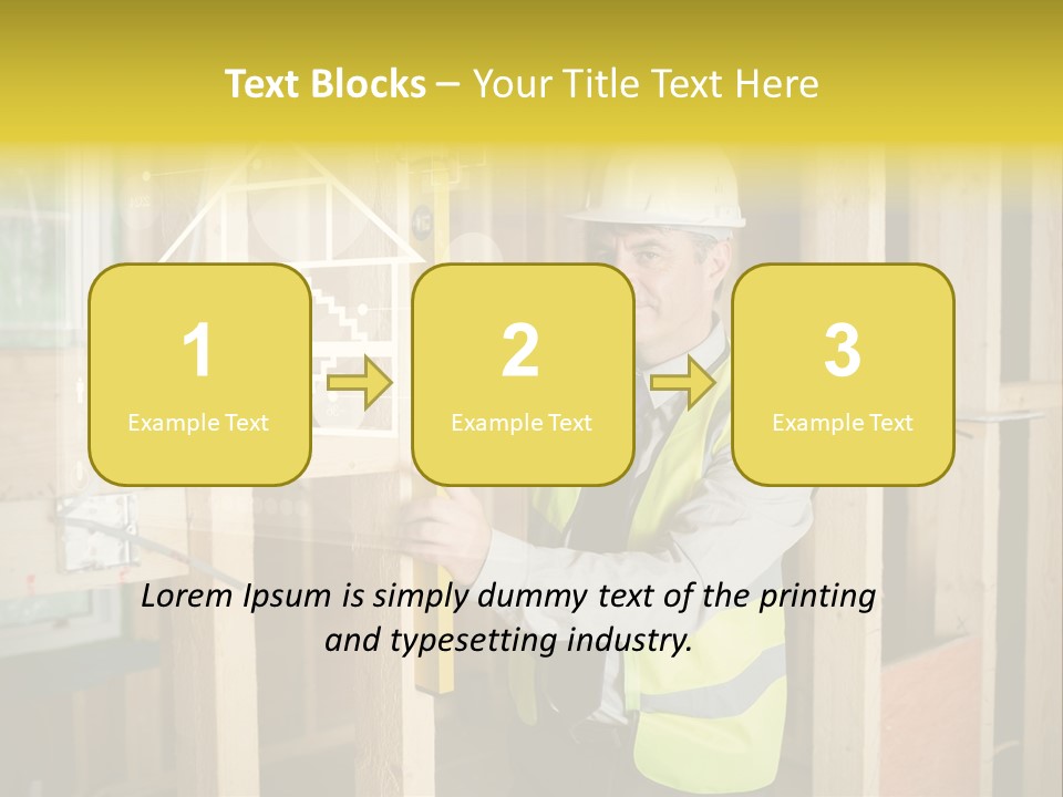 Caucasian Work Wear Hologram PowerPoint Template