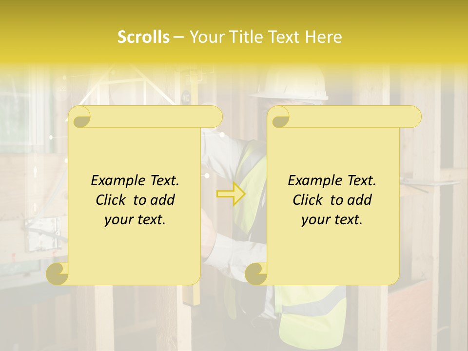Caucasian Work Wear Hologram PowerPoint Template