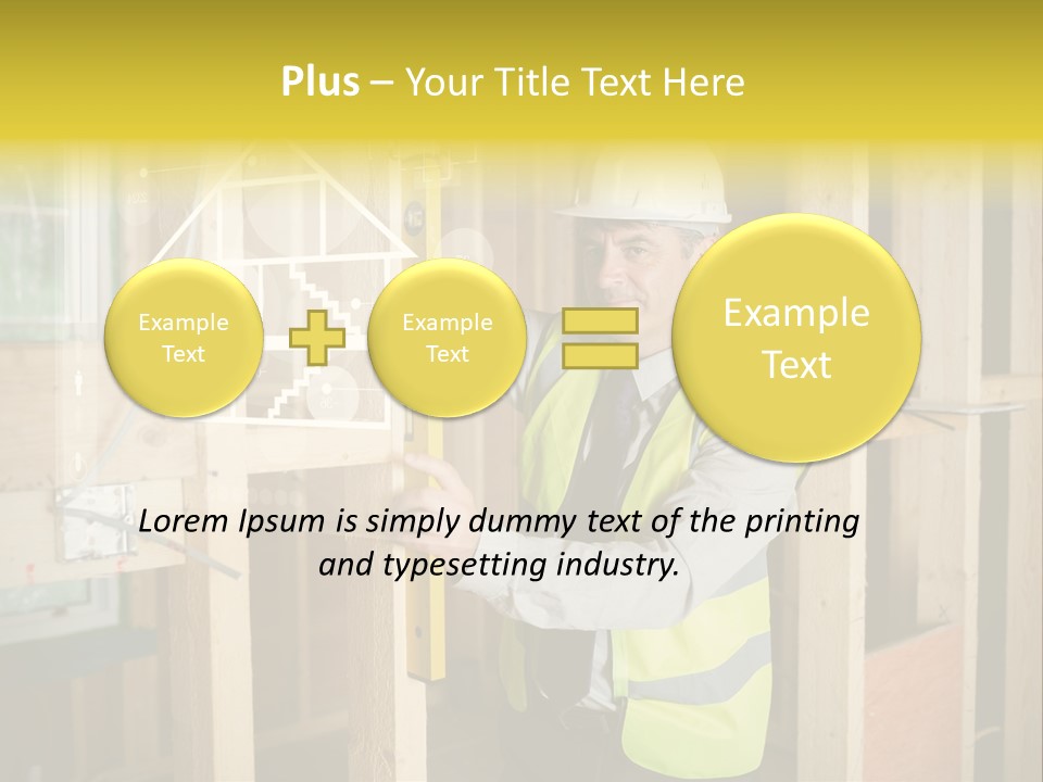 Caucasian Work Wear Hologram PowerPoint Template