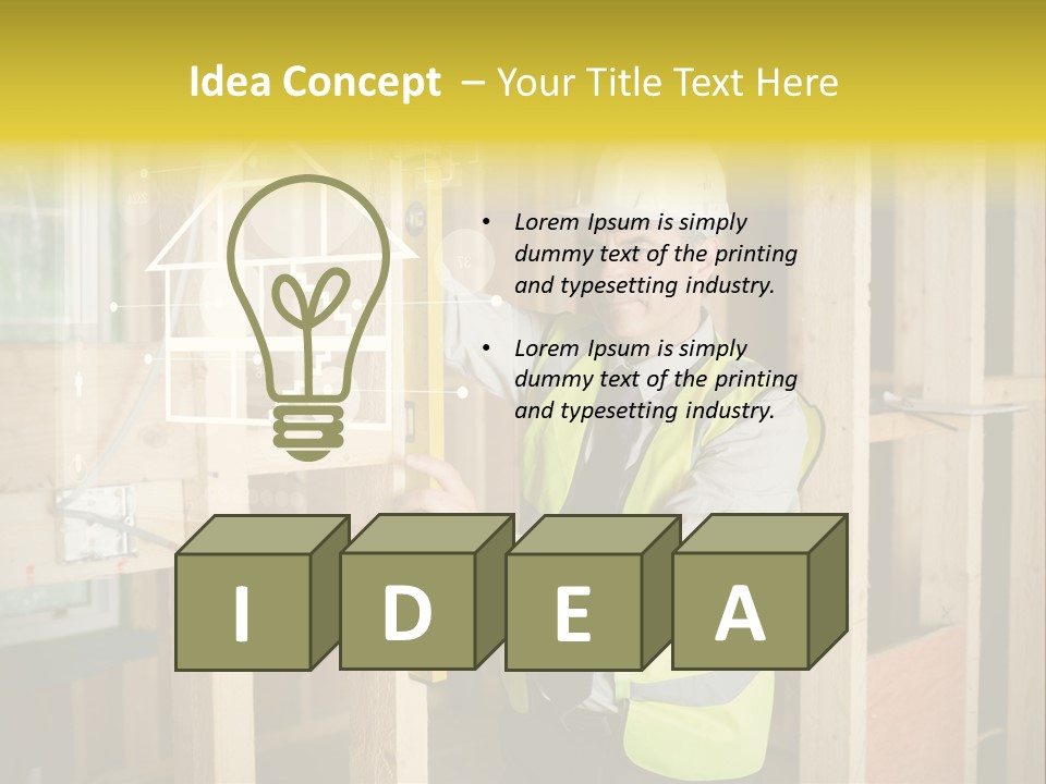 Caucasian Work Wear Hologram PowerPoint Template