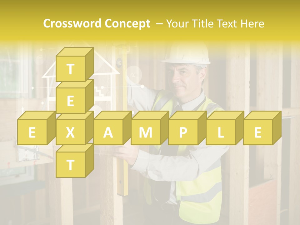 Caucasian Work Wear Hologram PowerPoint Template