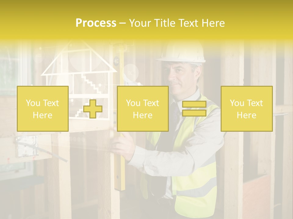 Caucasian Work Wear Hologram PowerPoint Template